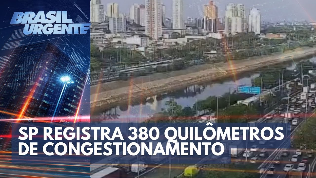 S&atilde;o Paulo registra 380 quil&ocirc;metros de congestionamento | Brasil Urgente