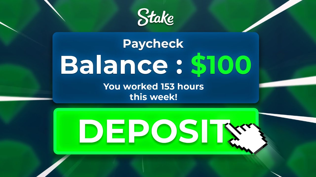 I DEPOSIT MY ENTIRE PAYCHECK ON STAKE!!