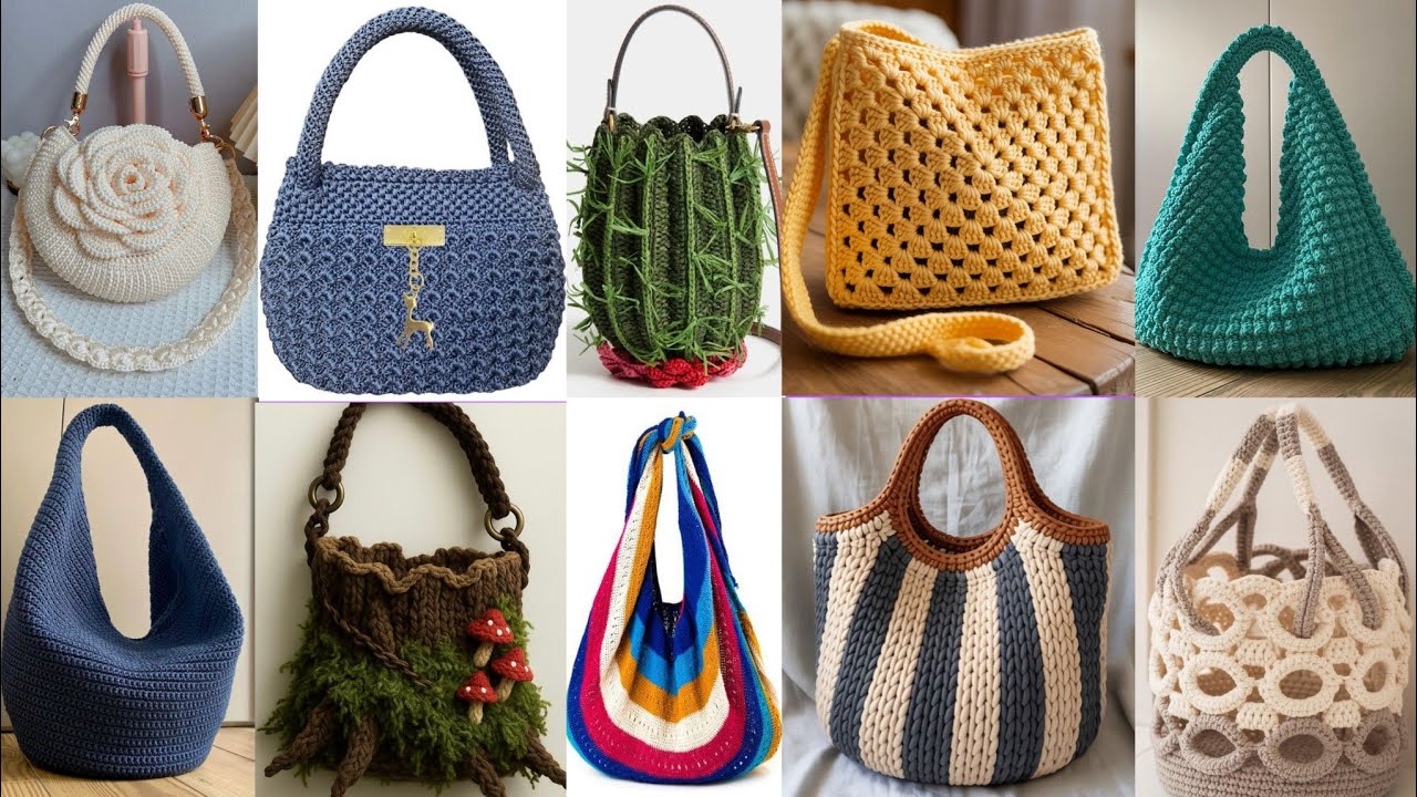 Dreamy Crochet handle bag, purse & totebag ideas 2026  