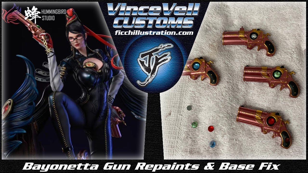 Humming Bird Studio Bayonetta Scarborough Fair Repaint & Base Fix Statue