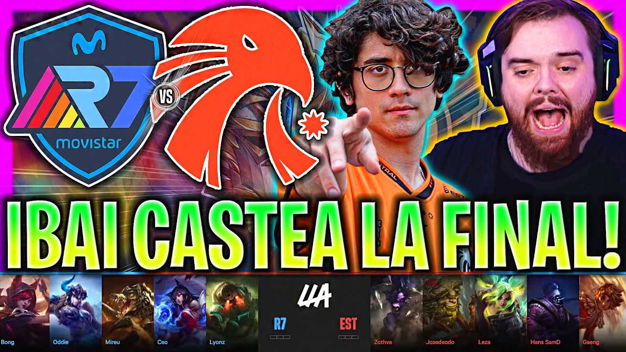 IBAI CASTEA LA FINAL DE JOSEDEODO EN LA LLA! | R7 vs EST Game 1 FINAL LLA! 2023 CASTEO IBAI