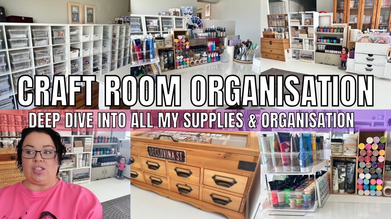 MASSIVE CRAFT ROOM CLEAN & ORGANISATION | IN DEPTH DEEP DIVE INTO ALL MY SUPPLIES