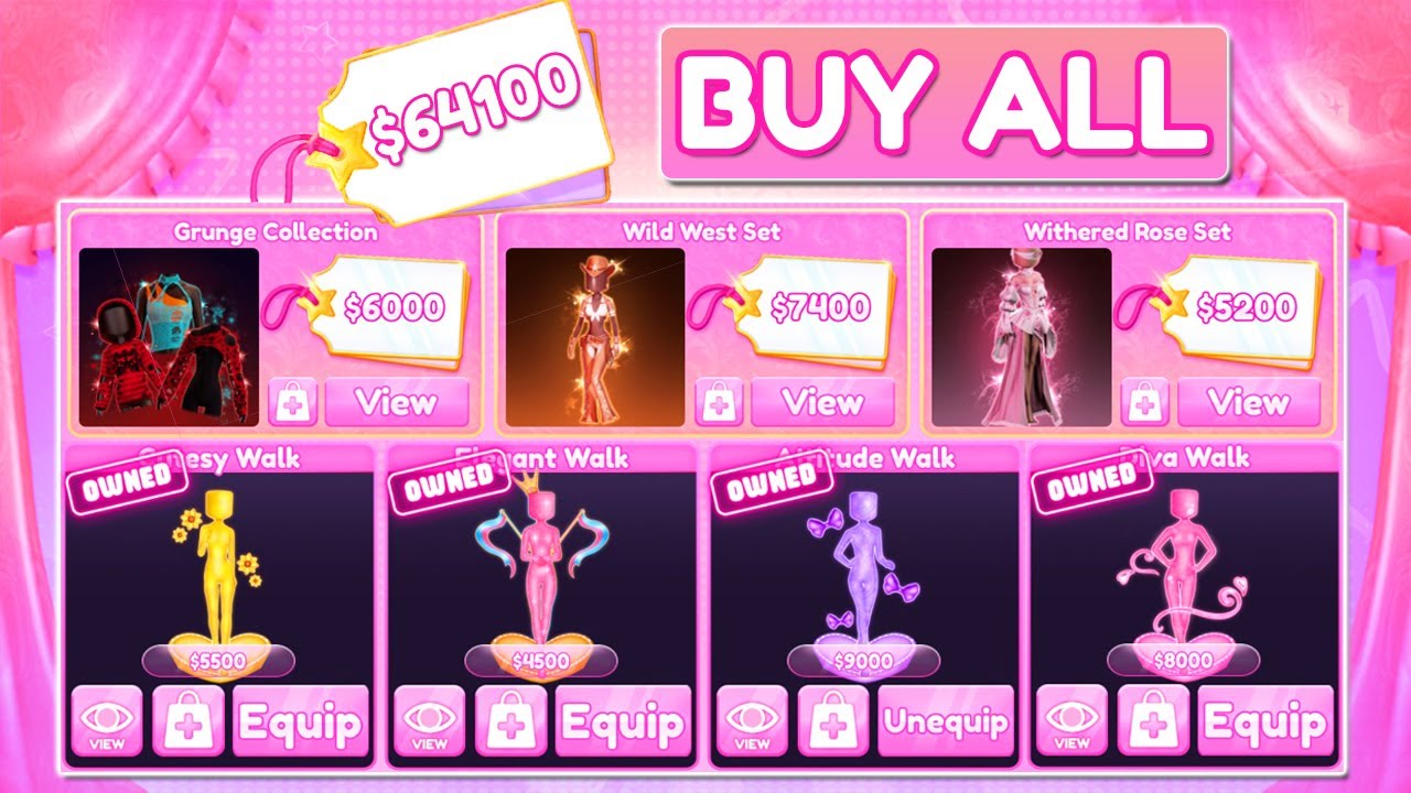 BUYING EVERYTHING In Dress To Impress PETAL UPDATE! *$64,100*