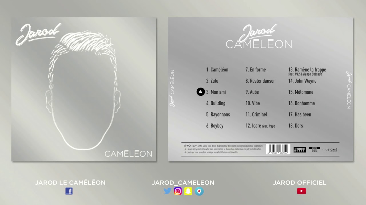 Jarod - Caméléon (ALBUM COMPLET)
