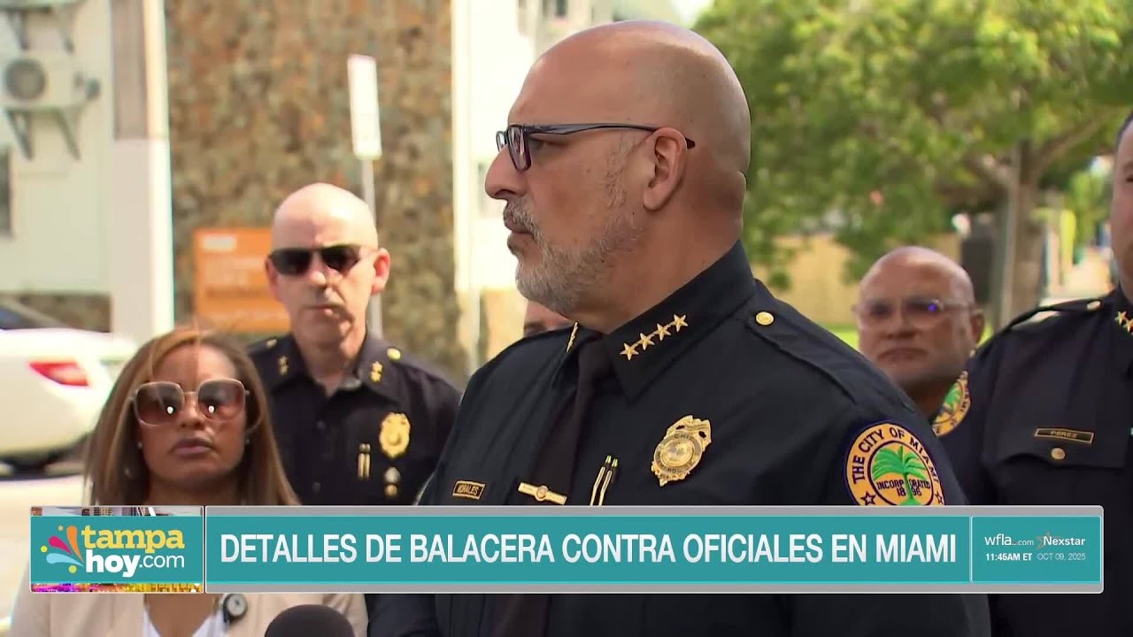 2 oficiales baleados, 4 involucrados en balacera en Miami