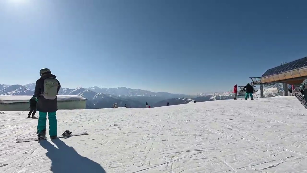 Tetnuldi ski resort - from top to bottom. February 2025