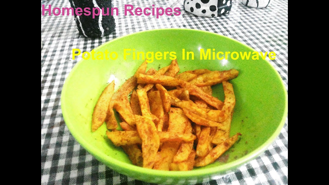 Spicy Potato Fingers In LG Microwave Oven |French  Fries In Microwave mode |No Convection No Grill