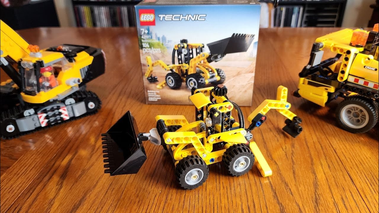 Lego Technic Backhoe Loader Set 42197 Build and Review