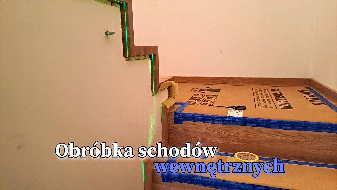 Jak wykonałem obróbkę schodów wewnętrznych. #vlogbudowlany #budowana5