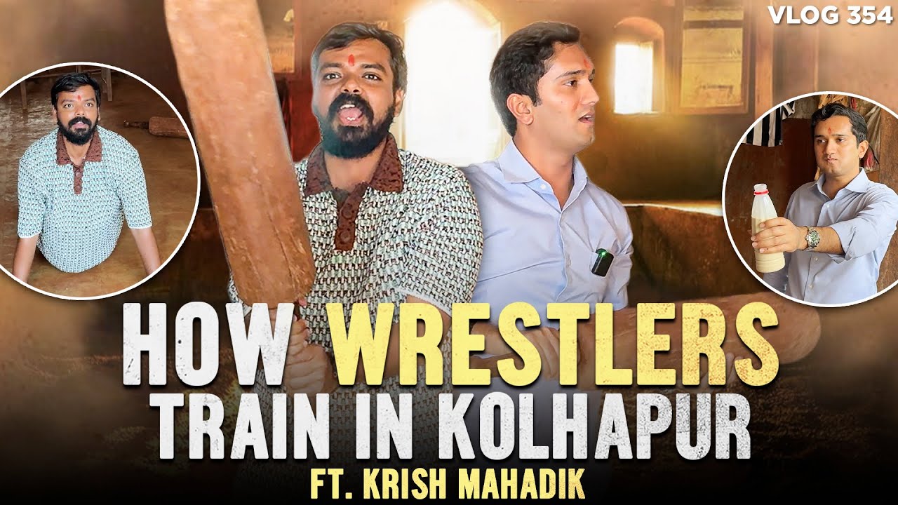 HOW WRESTLERS TRAIN IN KOLHAPUR (TAALIM) ft. @KrishMahadik  | VLOG 354