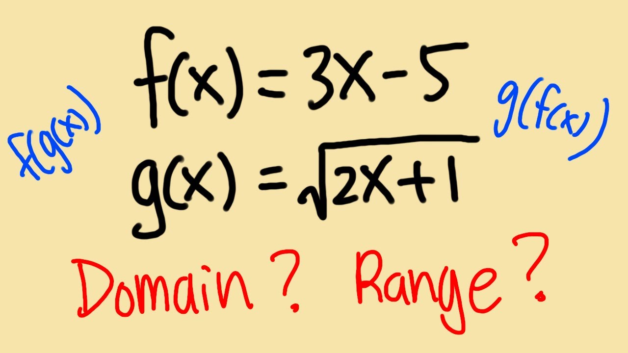 How to find the domain and range of a square root function f(g(x)) vs g(f(x))