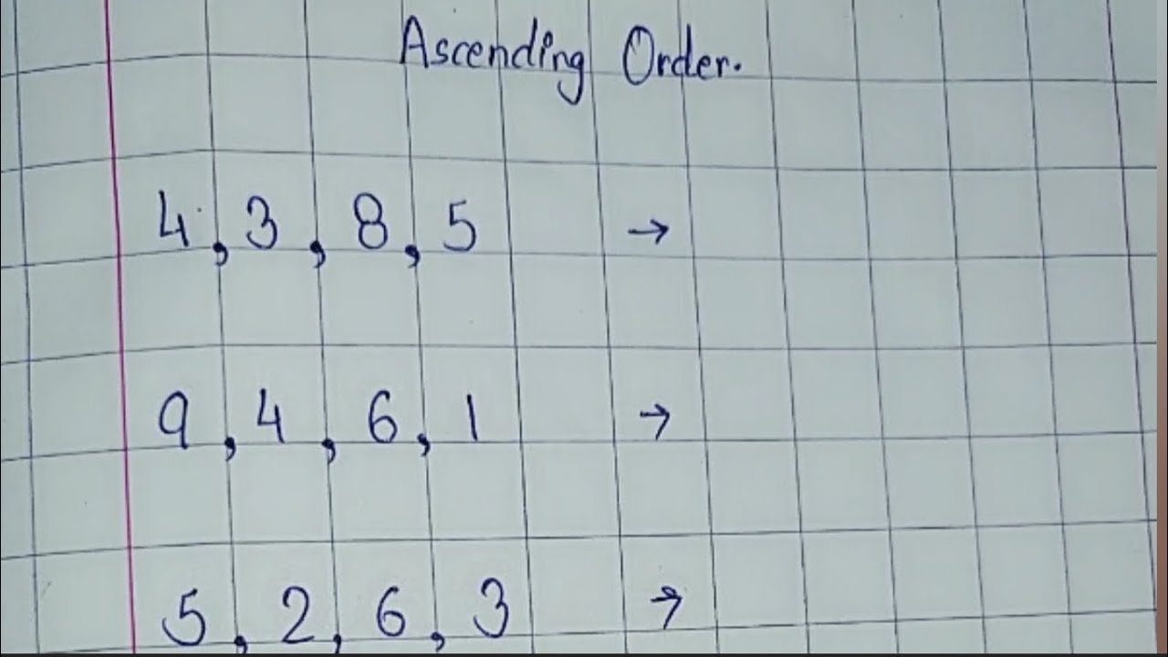 Let's learn Ascending order in an easy way #easylearning