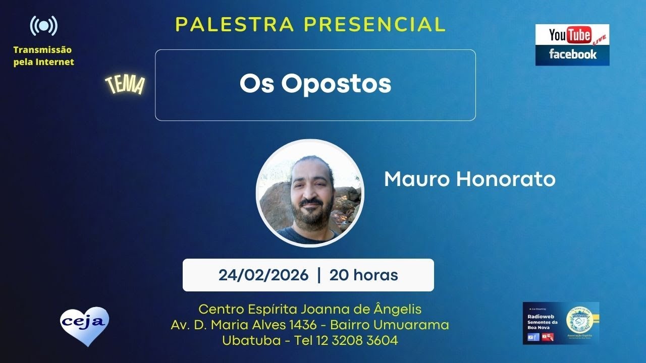 Palestra Mauro Honorato - Tema: Os Opostos