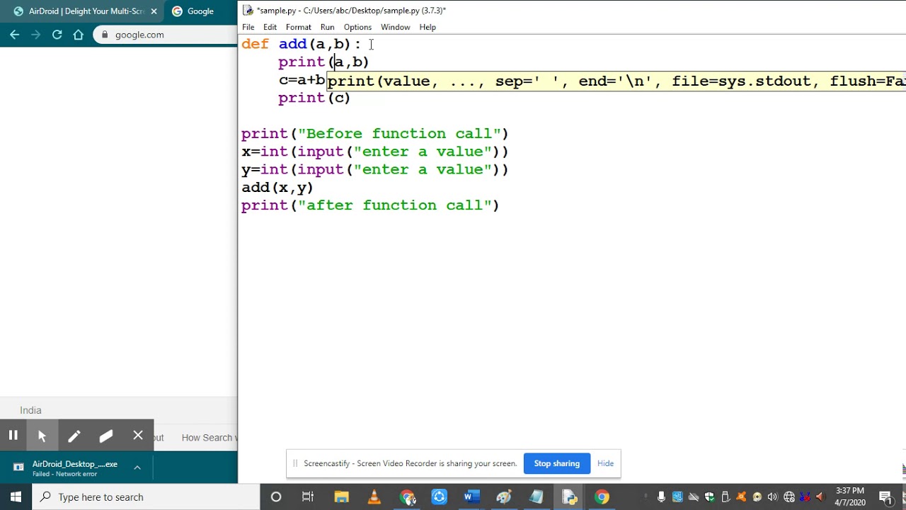 CLASS XII CS PYTHON Functions-session3