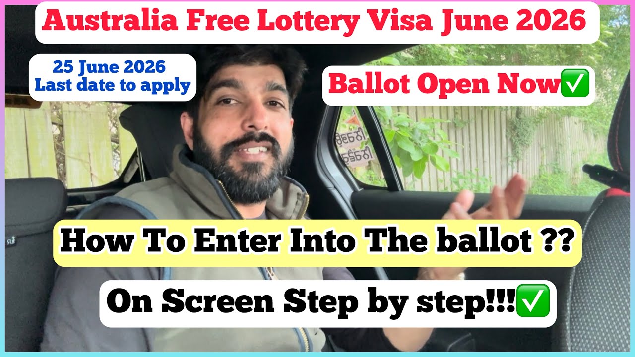 How to Enter Into The Ballot for Australia Lottery visa 462! On Screen Step By Step! Ballot Entry! 