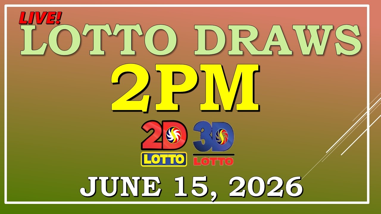 LOTTO RESULT 2PM DRAW ,  JUNE 15, 2026@LottoResultTV15K