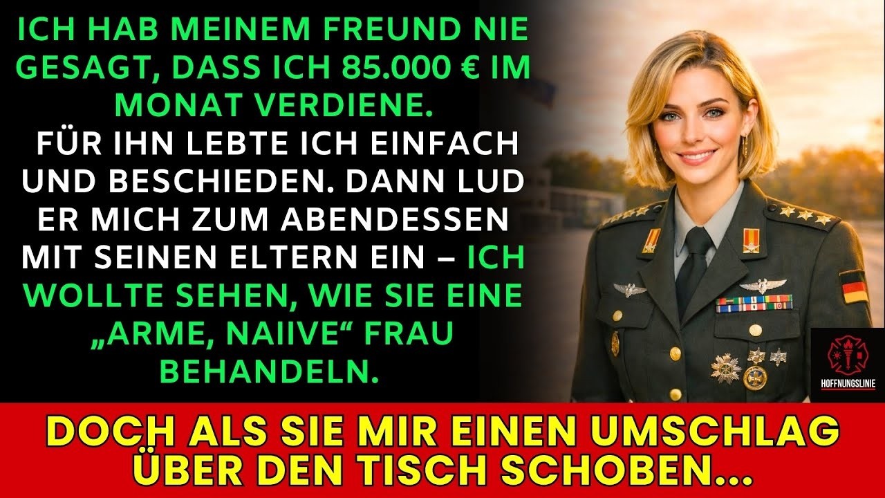 Ich gab mich beim Dinner mit den reichen Eltern meines Freundes arm – die Wahrheit schockte alle