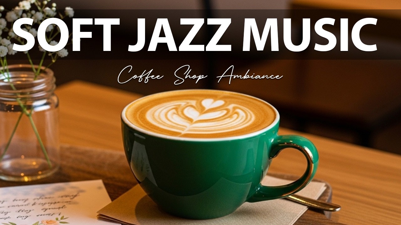 Soft Jazz Music 🎶 Coffee Shop Ambiance for Studying , Great Moods & Happy Moods