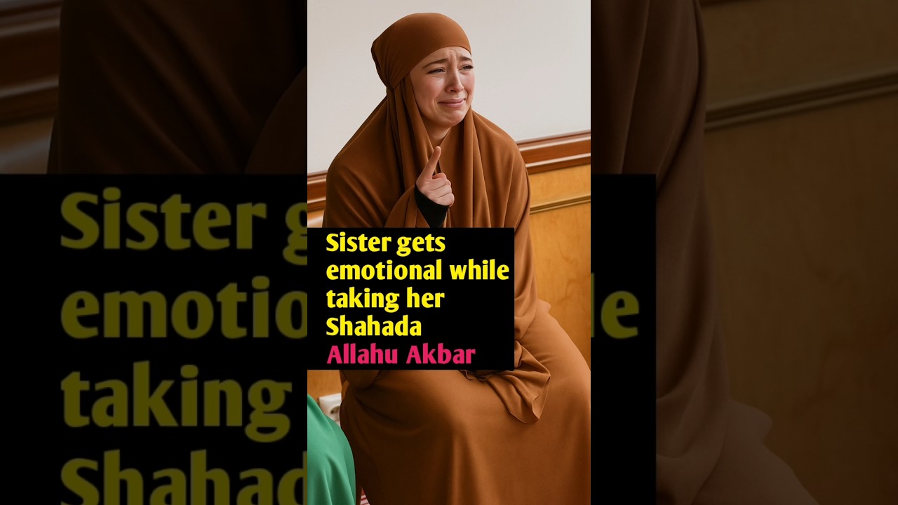 Emotional Shahada Moment &ndash; Sister Cries While Accepting Islam | Revert Story #newmuslim