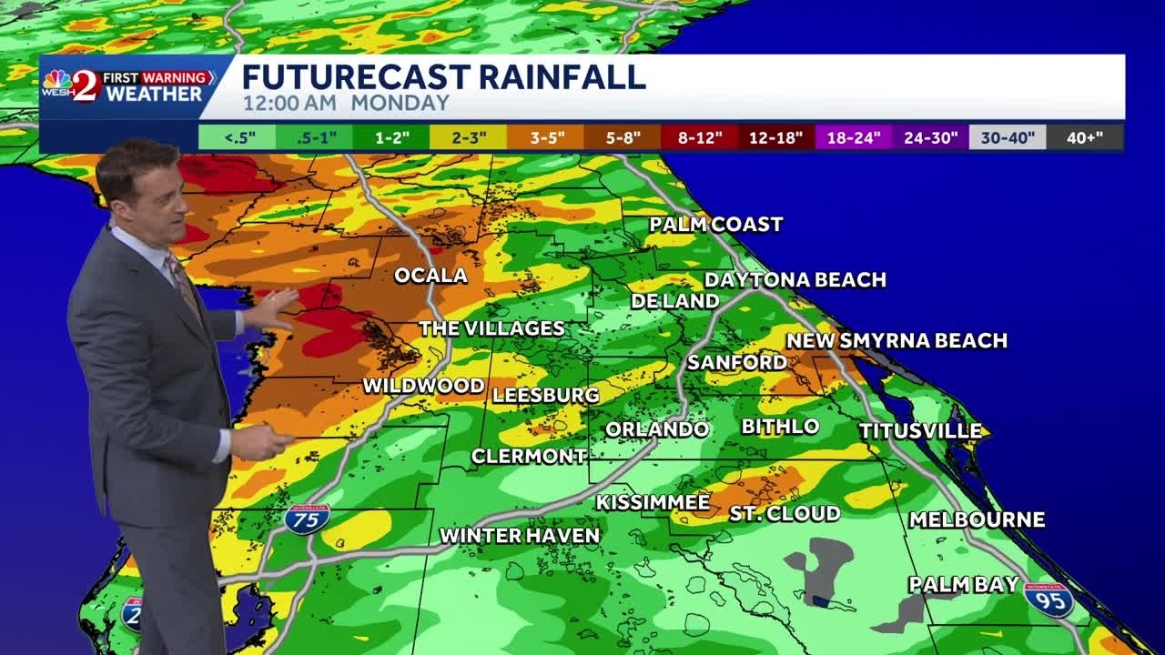 Rainy weekend ahead in Orlando, Central Florida