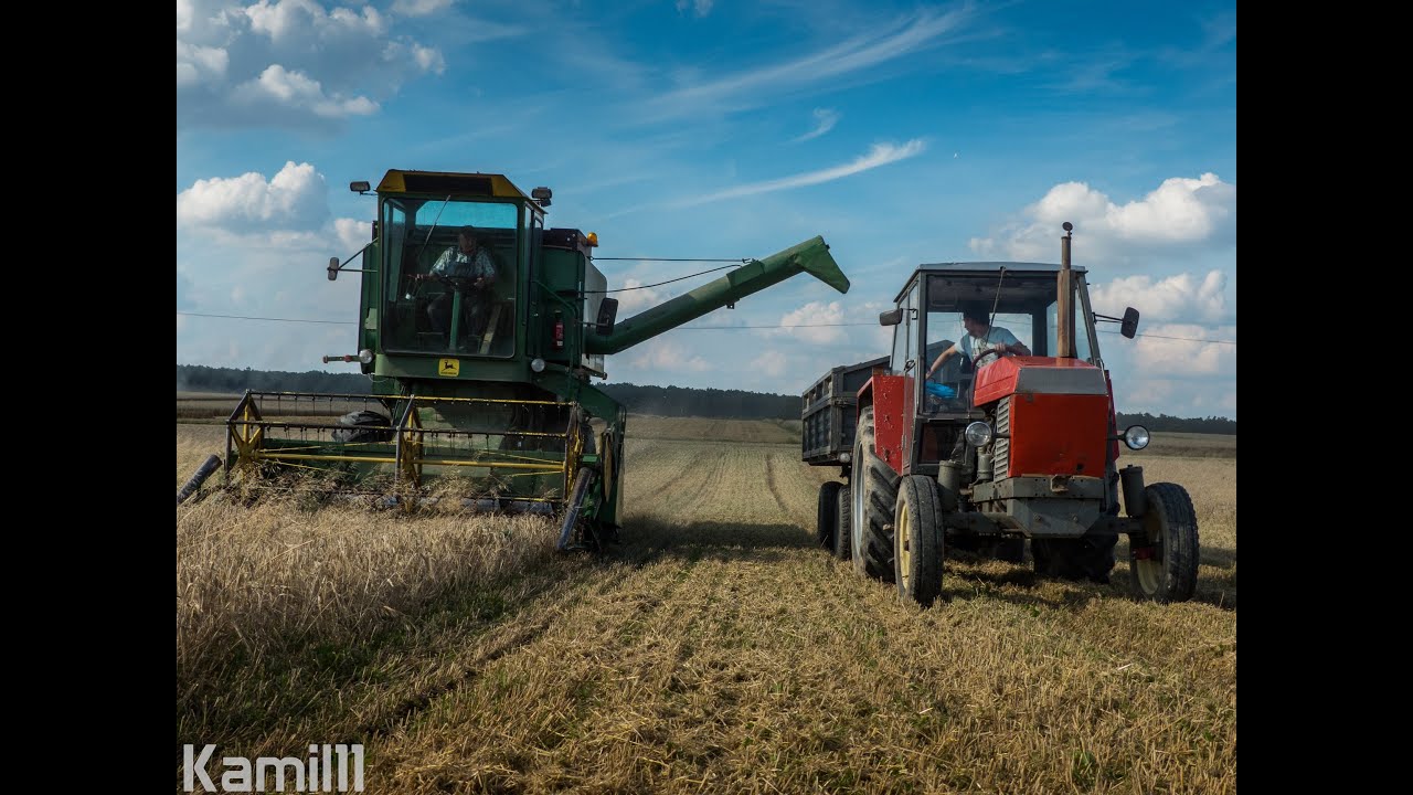 Żniwa 2016 - John Deere 950 , Ursus c-385 , Ursus c-360 3p