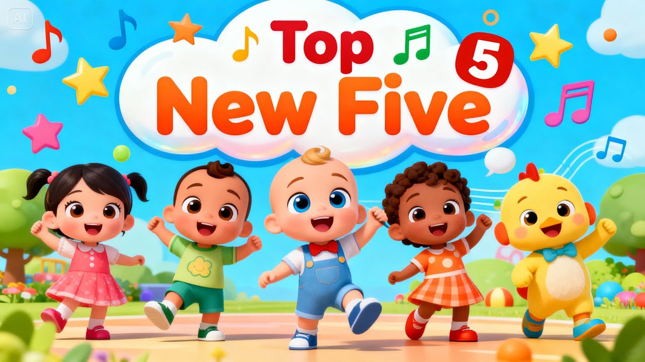 Top New Five 🎵 | Cocomelon Style Kids Songs & Nursery Rhymes