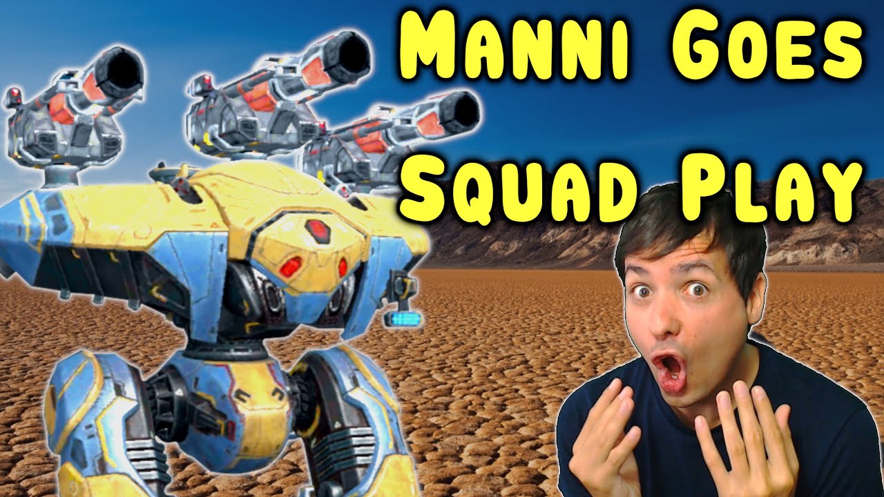 MANNI Plays in SQUAD and gets HEALING! War Robots COOP Gameplay WR