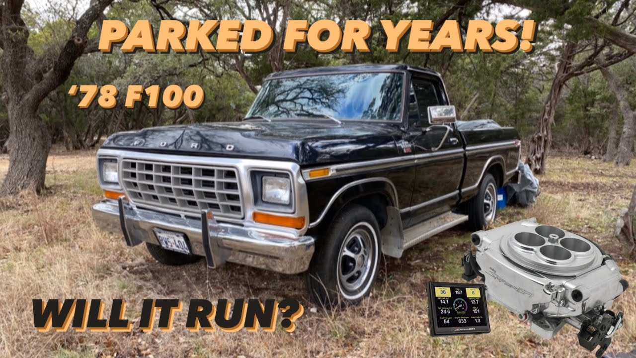 1978 Ford F100 Holley Sniper EFI Install - PARKED FOR YEARS Will It RUN AND DRIVE?