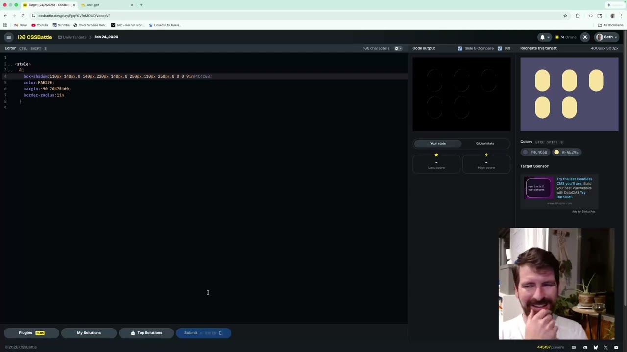 CSS Battle Daily Target - Magic Beans
