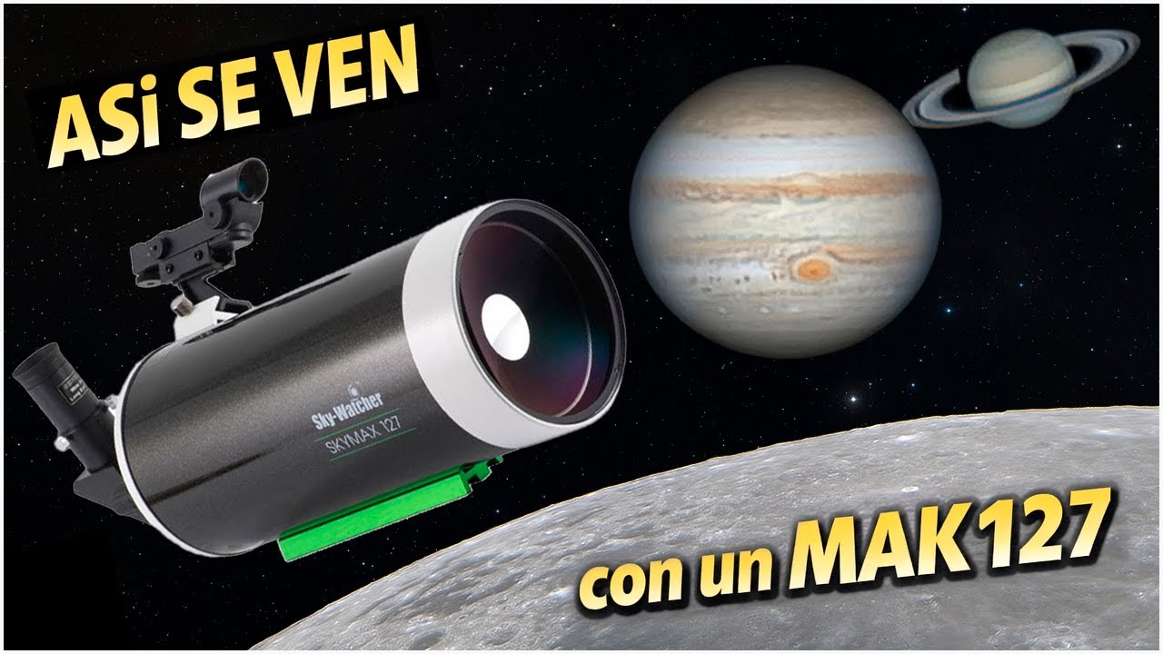 Cómo se ve Júpiter y Saturno 🪐 con un telescopio Mak127 🔭