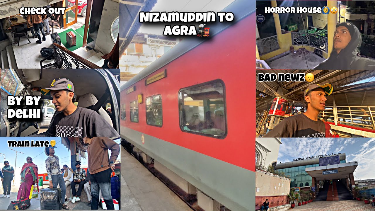 Nizamuddin To Agra🚂 || Taj Mahel Nahi Dekh Paaye😞 || Zaid Ansari Vlogs #trip #2025 #agra