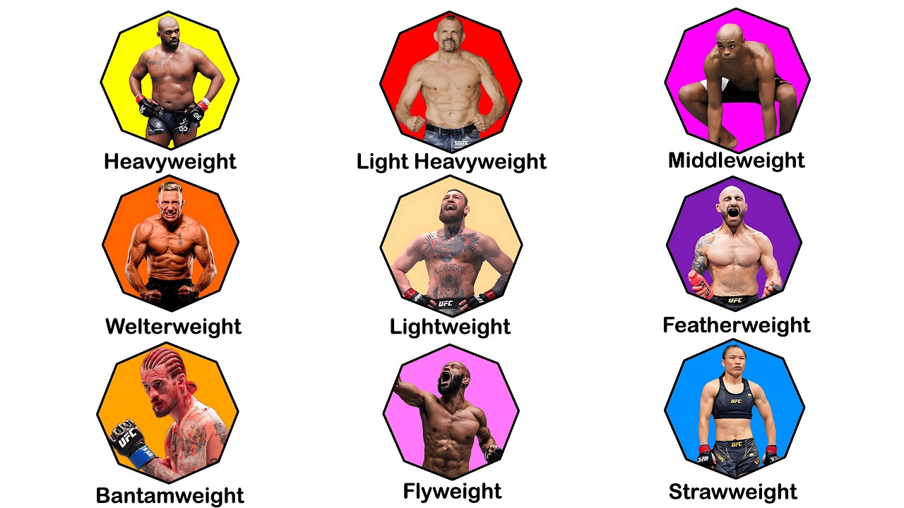 EVERY UFC WEIGHTCLASS Explained in Under 8 Minutes