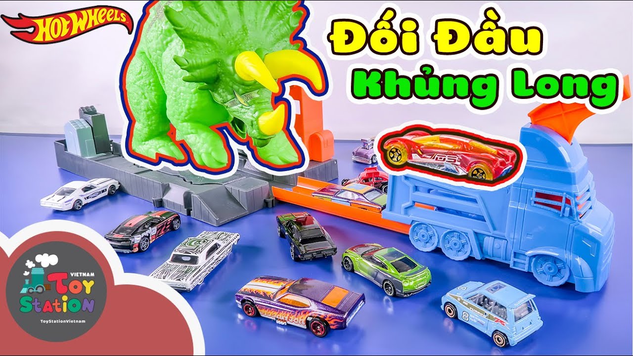 Đối đầu tam giác long bảo vệ thành phố Hot Wheels City ToyStation 421