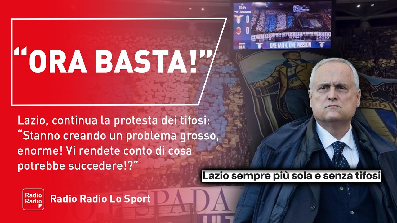 😥 LAZIO, CONTINUA LA PROTESTA CONTRO LOTITO ▷ 