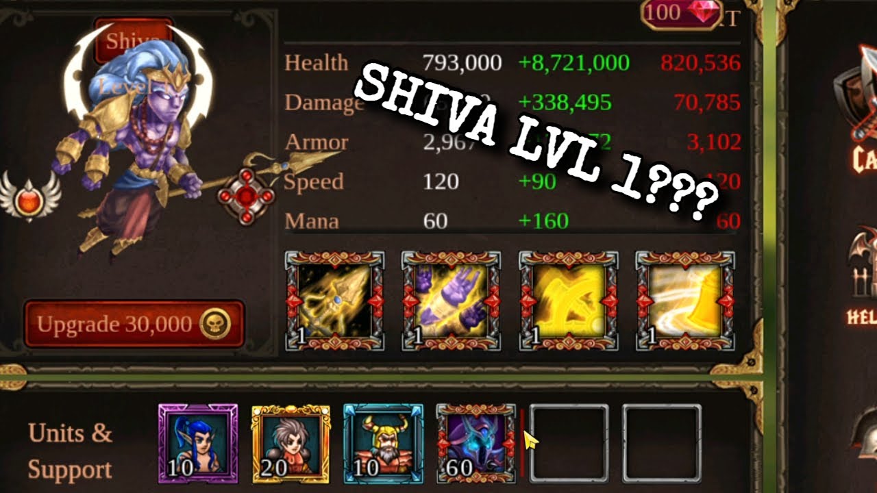 Test Shiva level 1??? Epic Heroes War #epicheroeswars #games #divmob #gaming #viral #yt #gameplay