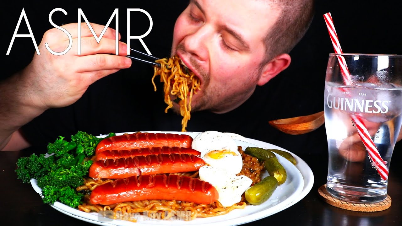 ASMR BLACK BEAN NOODLES BIG BITES | ASMR JAJANGMYEON | NO TALKING