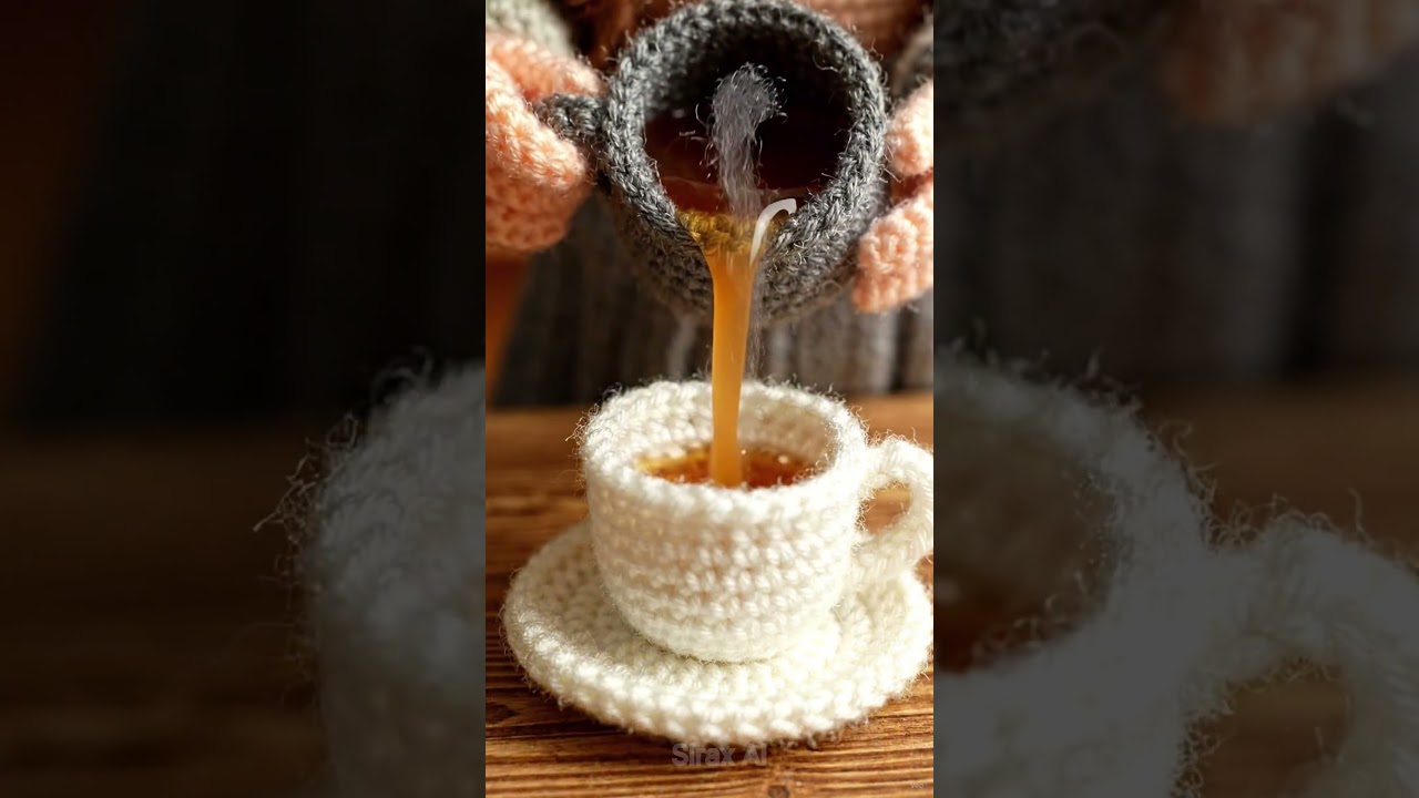 Crocheted tea 🍵 #crochet #tea #drink #cooking #turkey #saudiarabia #pakistan #india #usa #family