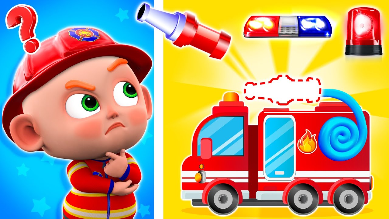 Baby Is Firefighter | Police Cartoon | Firetruck Song + More Nursery Rhymes & Kids Songs | PIB World