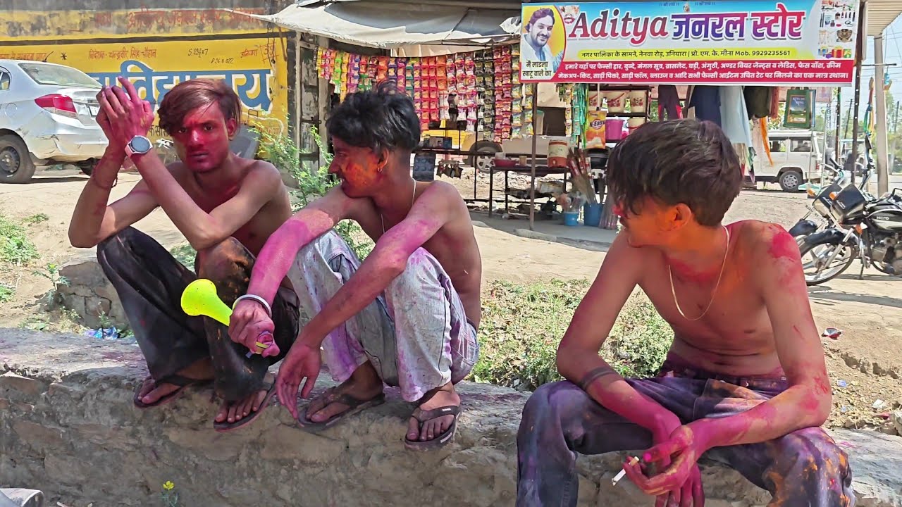 BHARAT MEIN PAHLI BAR HOLI KO 2 DIN MANAYA JA RAHA HAI 🥺 FIRST DIN MANA LIYA CAL MANAENGE BEHTARIN 👹