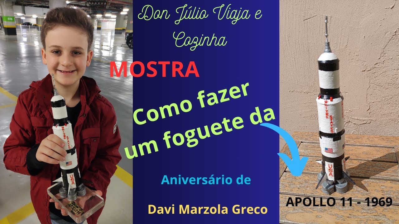FOGUETE APOLLO 11 - Artesanato     - COMO FAZER