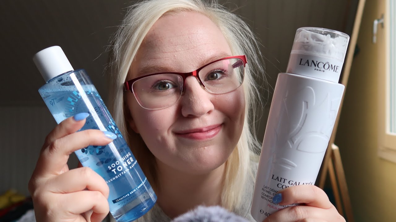 ASMR SUOMI Esittelen mun ihonhoitotuotteet + Ninni ASMR??
