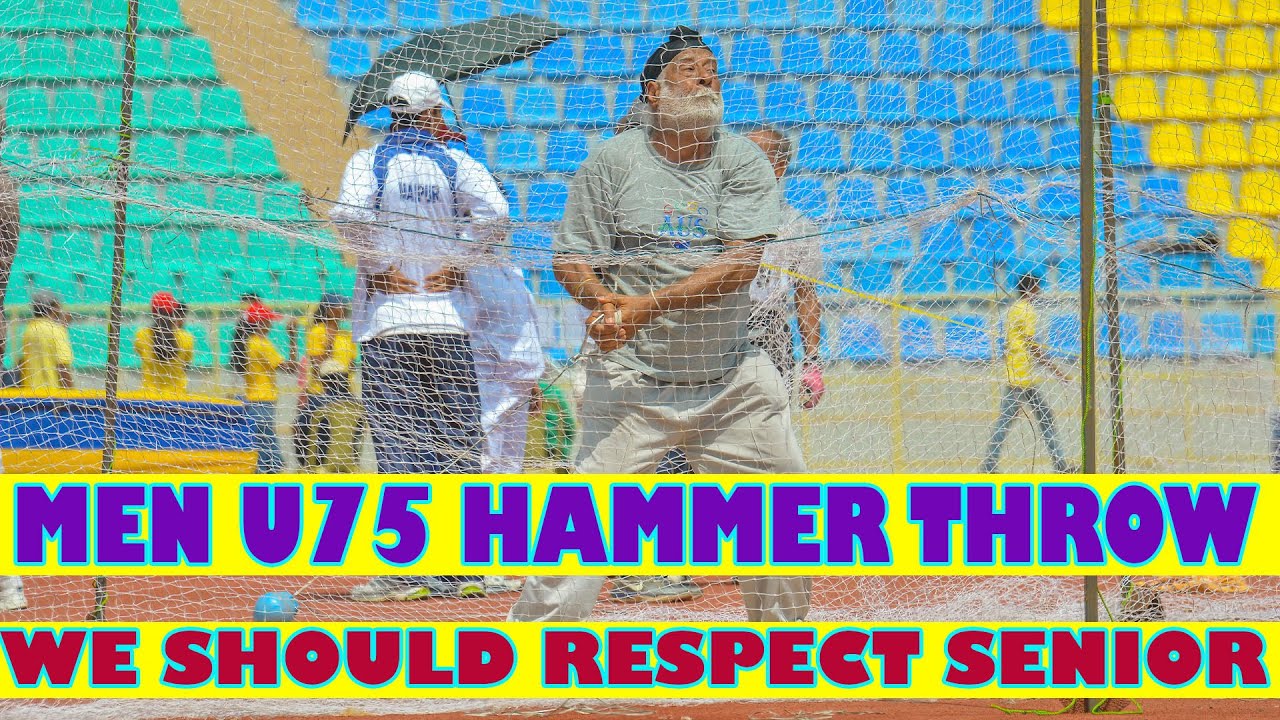 Hammer throw Men U75 Age group || 36th National Masters Athletics Championship 2015