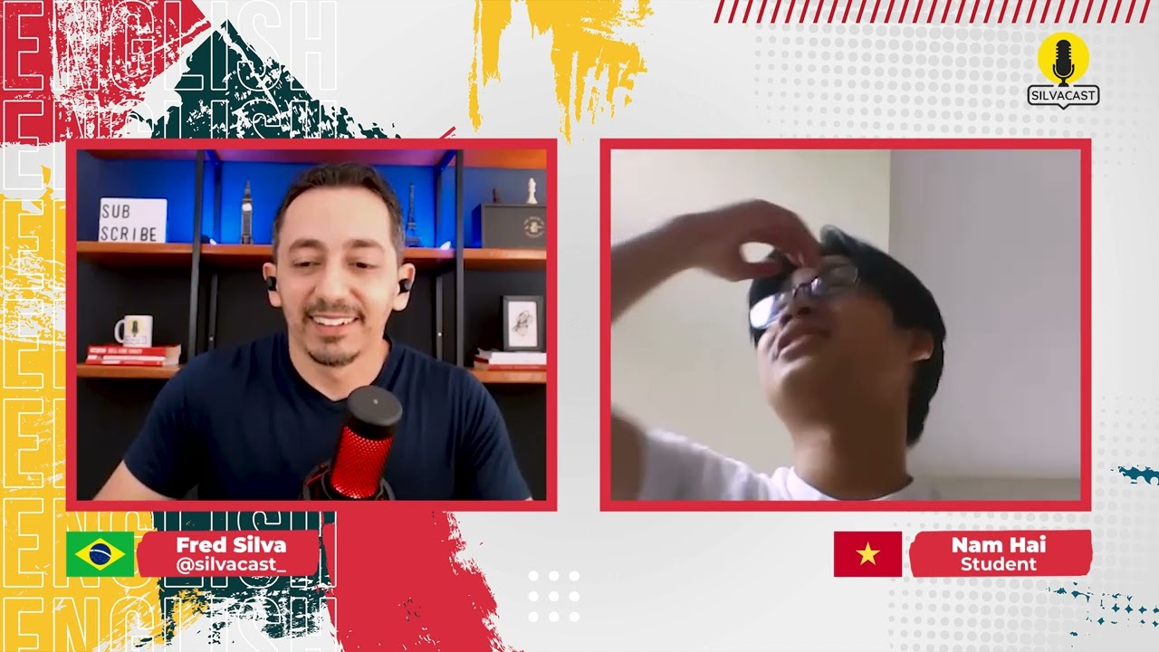 EF3-English Conversation - Fred (Brazil) at SilvaCast YouTube Channel interview Nam Hai