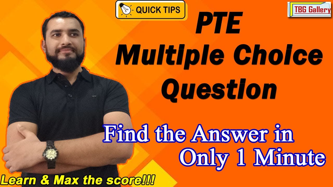 PTE Multiple Choice Question I Single Answer I Multiple Answer I Best Strategy I Tribikram Ghimire