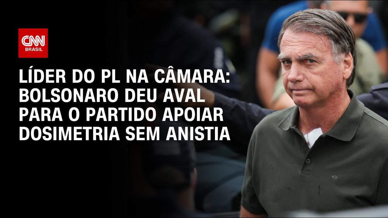 Bolsonaro deu aval para PL apoiar dosimetria sem anistia, diz S&oacute;stenes Cavalcante | BASTIDORES CNN