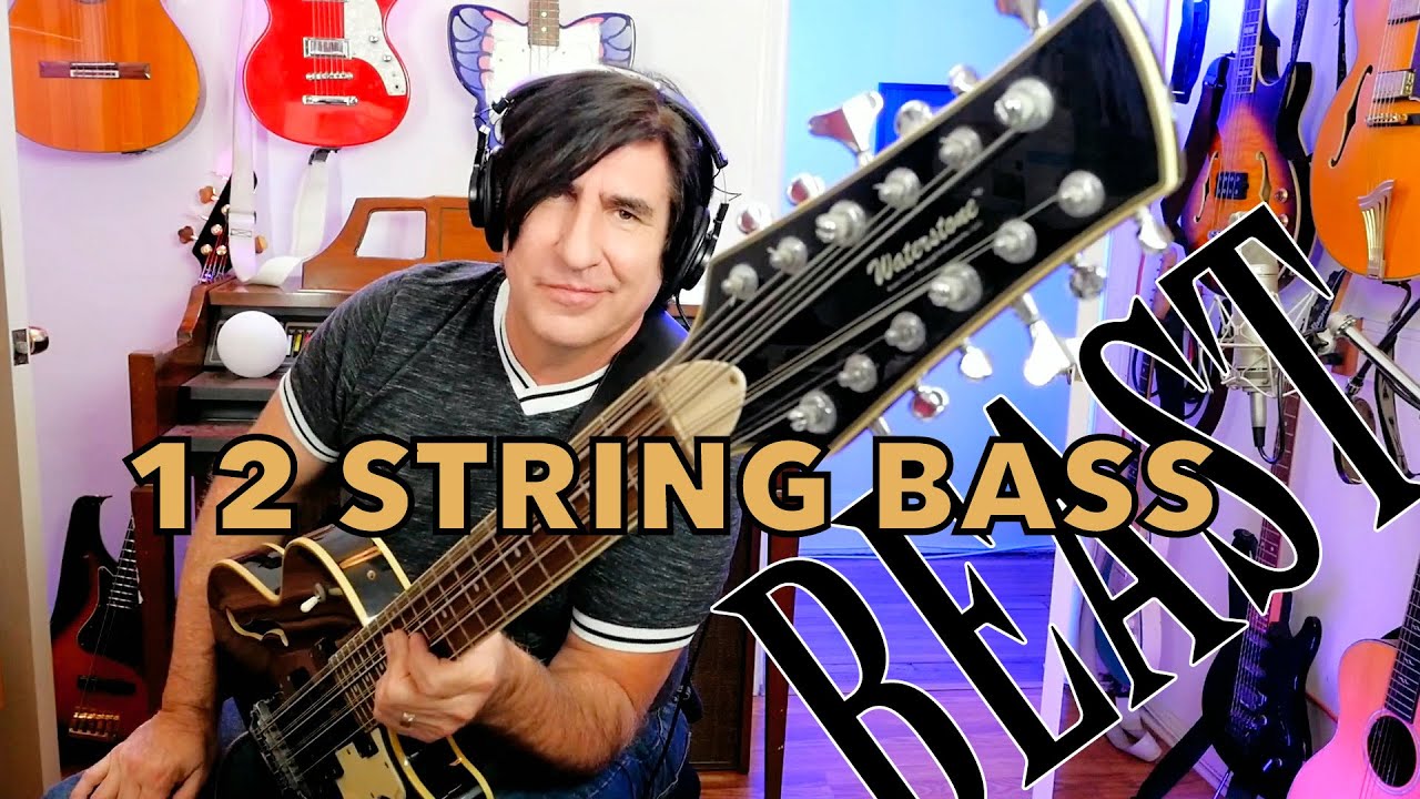12 STRING BASS GUITAR - WATERSTONE - REVIEW - IT'S A BEAST