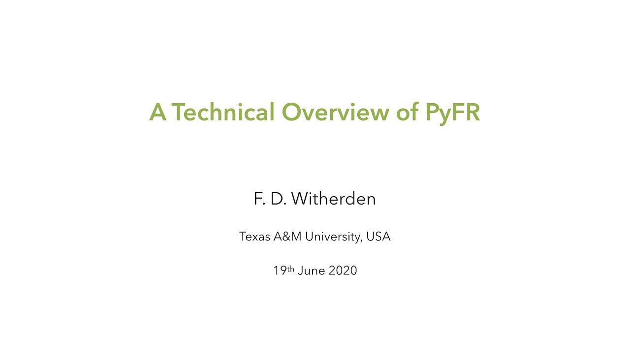 A Technical Overview of PyFR