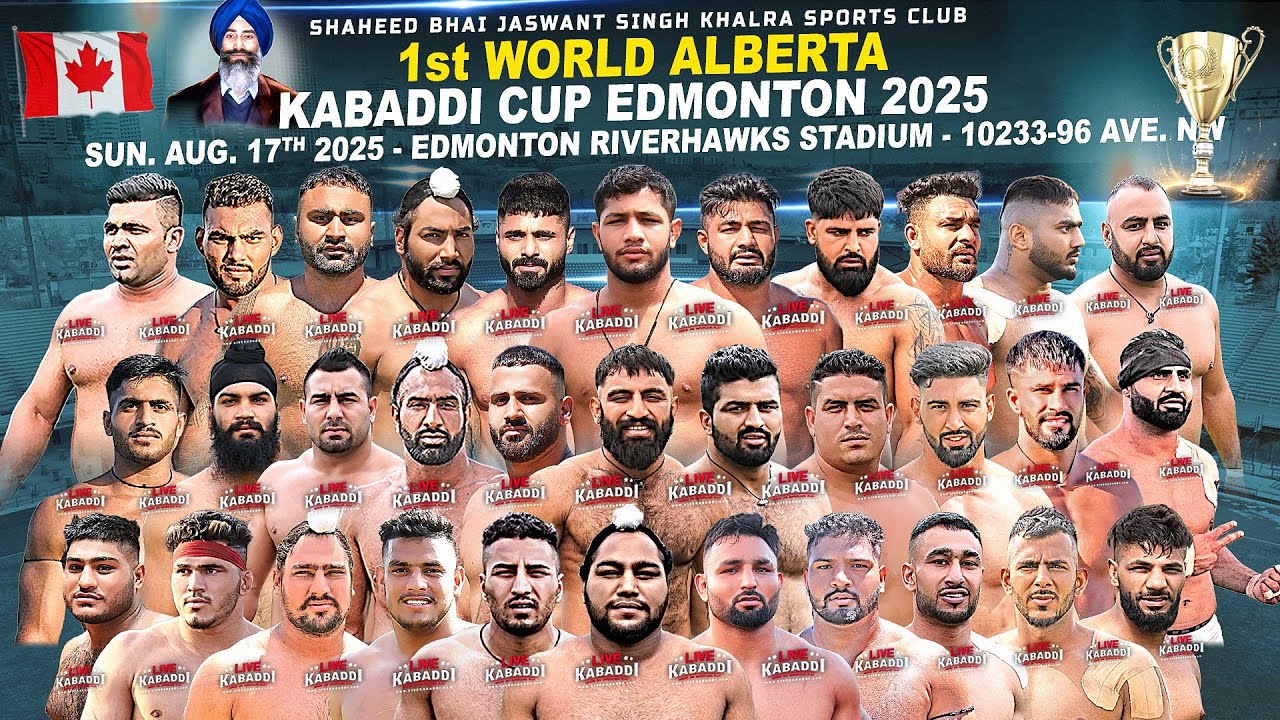 LIVE - Alberta Kabaddi Cup 2025 - Edmonton 2025 Canada Kabaddi