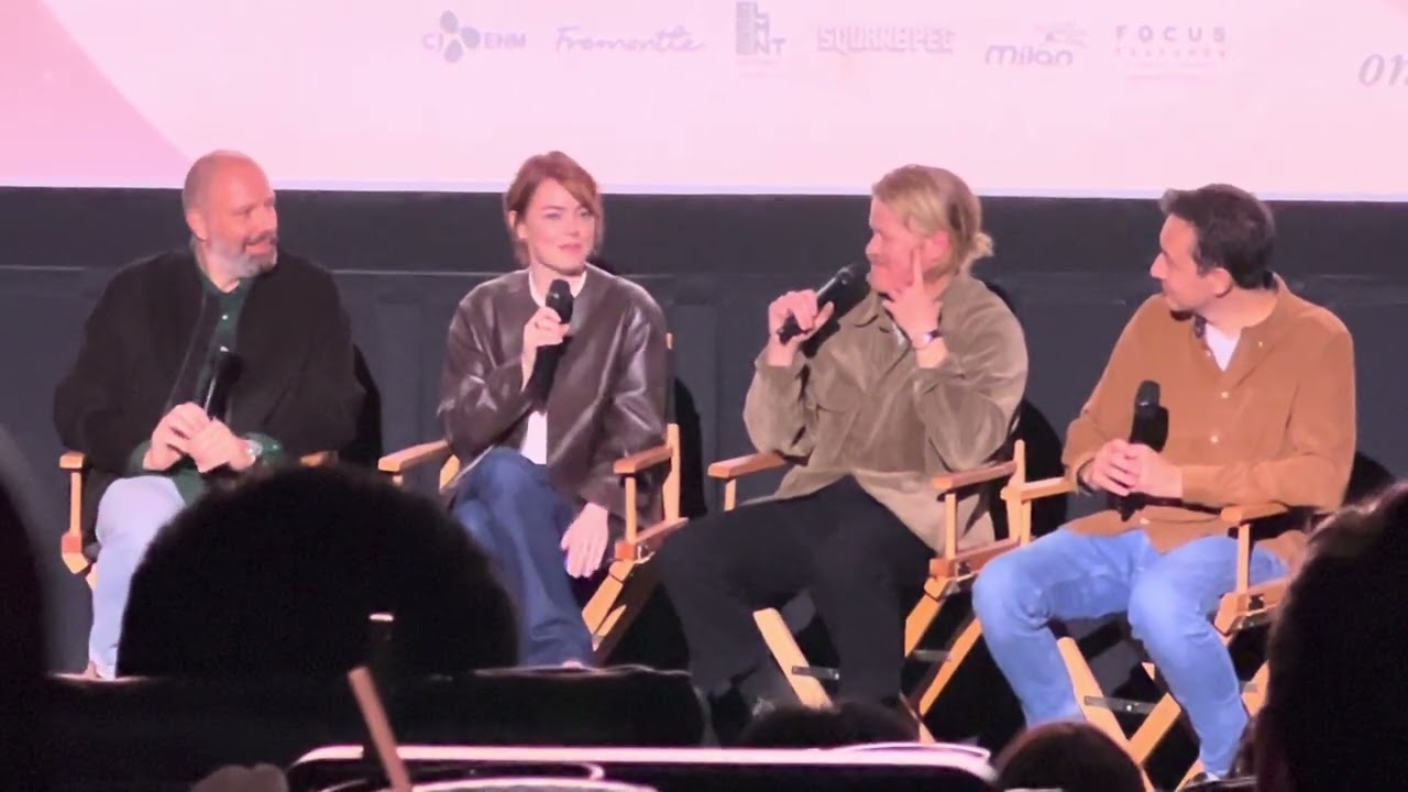 Bugonia Q&A with Emma Stone, Jesse Plemons, Yorgos Lanthimos