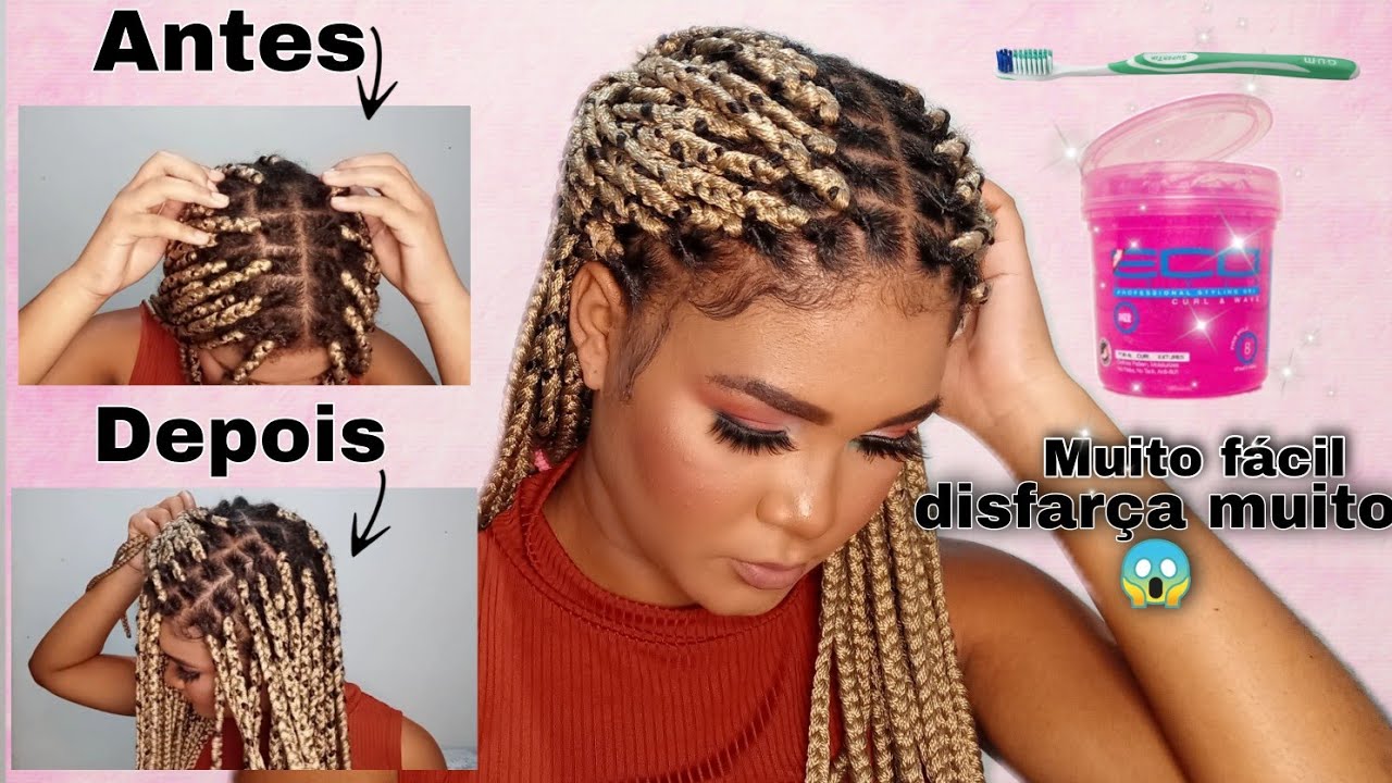 COMO DISFARÇAR O FRIZZ DAS TRANÇAS NA RAIZ #boxbraids